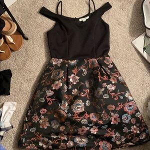 Francescas Black floral dress